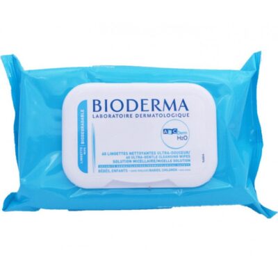 BIODERMA ABCDERM H2O 60 LINGETTES NETTOYANTES