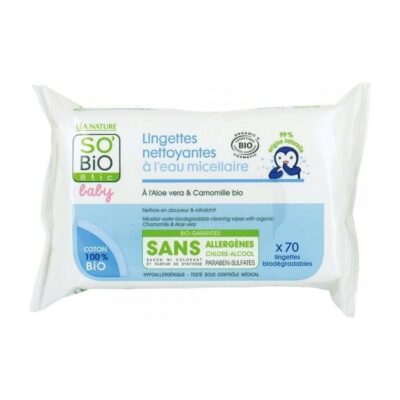 A-111-2.jpg SO BIO LINGETTES NETTOYANTES A L'EAU MICELLAIRE / 70