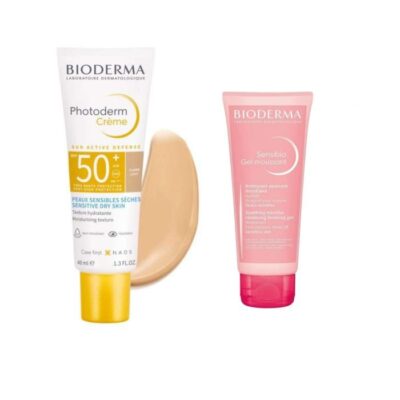 BIODERMA PHOTODERM SUN ACTIVE DEFENCE CREME SOLAIRE SPF 50 + TEINTE CLAIRE