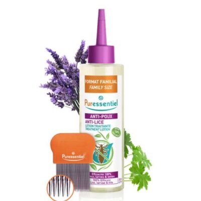 A-20-2.jpg PURESSENTIEL ANTI POUX LOTION TRAITANTE 200 ML + PEIGNE