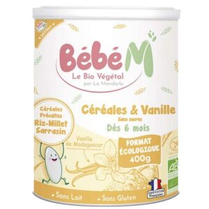 BEBE M CEREALES ET VANILLE DES 6 MOIS