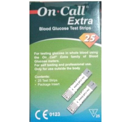 A-305.jpg ON-CALL EXTRA blood glucose test strips25
