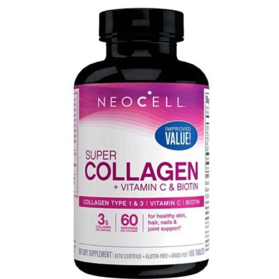 A-327.jpg NEOCELL SUPER COLLAGEN + VITAMIN C ET BIOTIN 180 tablets