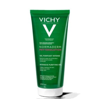 VICHY NORMADERM PHYTOSOLUTION GEL PURIFIANT INTENSE PEAU GRASSE ET ACNEIQUE 200 ML