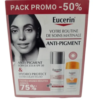 Eucerin Pack Anti-Pigment Soin De Jour SPF30 – 50 Ml + HYDRO PROTECT FLUIDE ULTRA LEGER SPF 50+